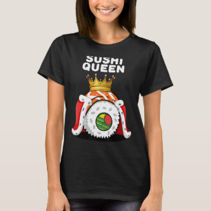 Sushi Queen Womens Sushi Lover Camisa Comida Japon