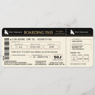 suspender-se cartão de convite a 50. Aniversário