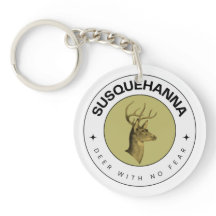 Susquehanna Deer Sem Medo Chaveiro acrílico