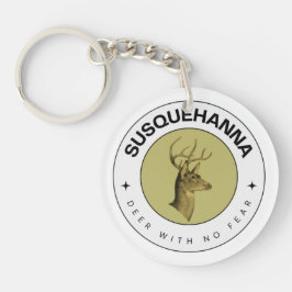 Susquehanna Deer Sem Medo Chaveiro acrílico