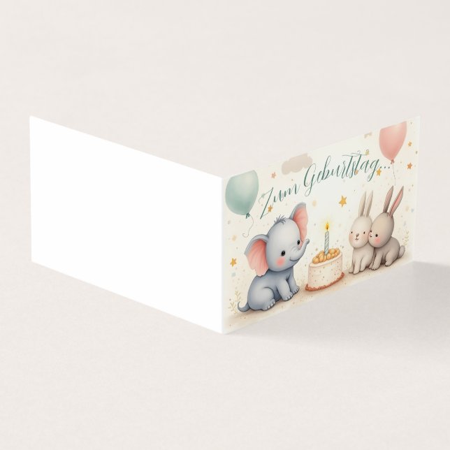 Süßer Geburtstagsgruß mit Tierfreunden (Exterior)