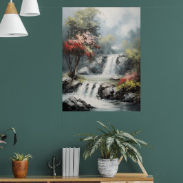 Sussuros do Poster de cascata