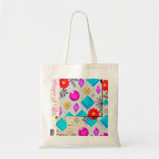Sussurro de Luz – Bolsa Tote com Padrão de Gemas C