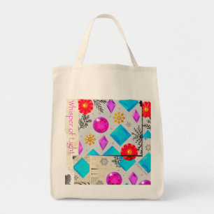 Sussurro de Luz – Bolsa Tote Natural com Padrão de