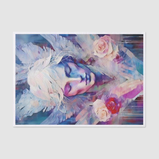 Sussurro Meu Nome, Anjo Guardião, Colagem de Papel (Frente )