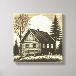 Sussurros da Natureza: Impressão de Tela de Cabina