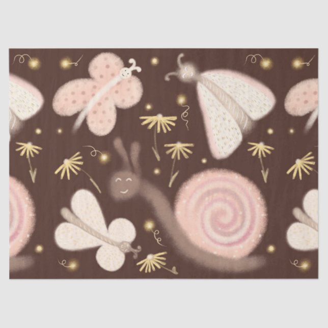 Sussurros de borboletas de papel tecidular (Frente )