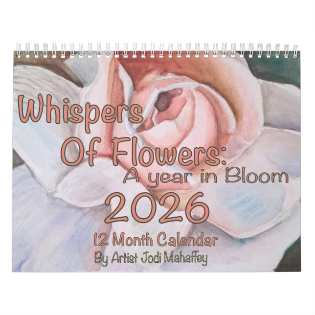 Sussurros de Flores: Um Ano em Calendário Bloom (Capa)