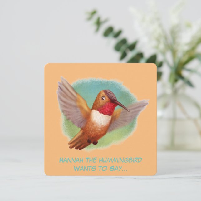 Sussurros Selvagens De Cartão De Nota Simples De I (Em pé/Frente)