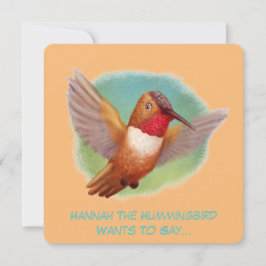 Sussurros Selvagens De Cartão De Nota Simples De I