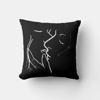 "Susurro de Amantes" Almofada de Arremesso de Arte