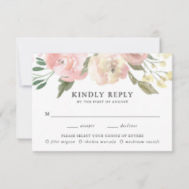 Sutil Blooms | Placa RSVP de Casamento de Escolha