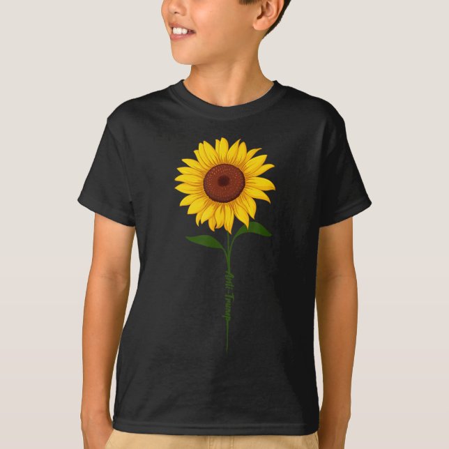 Sutil Camisa Anti-Trump Girassol (Frente)
