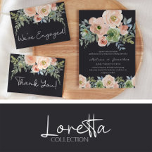 Loretta • Elegant Pastel Peach Floral Wedding Suit