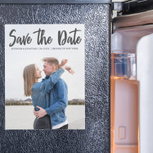 Modern Save the Date Photo Wedding Cards