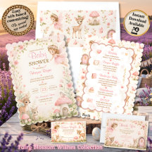 Fairy Blossom Wishes Baby Shower Collection