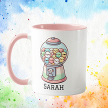 Funny Cute Whimsical Gumball Machine Birthday