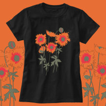 Poppy graphic flowers