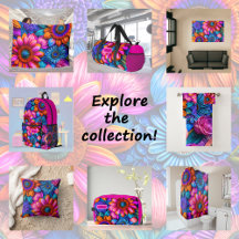 Floral pattern in boho style