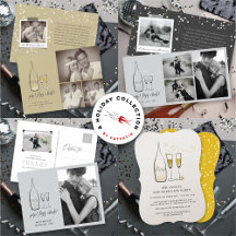 CHAMPAGNE CHEERS POP FIZZ CLINK NEW YEAR HOLIDAY