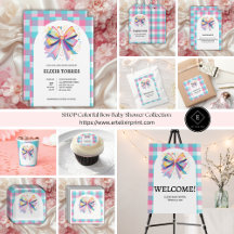 Colorful Bow Baby Shower Collection