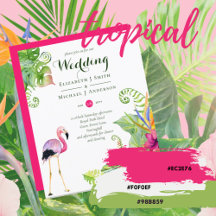 BUDGTropical Beach Destination Wedding Invitations
