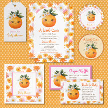 Little Cutie Orange Citrus Baby Shower