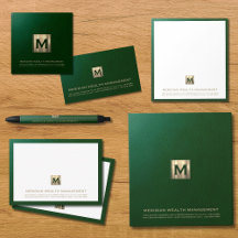 Monogrammed Elegance for Financial Experts