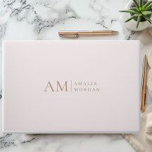 Monogram Personalized Pink Initial And Name 