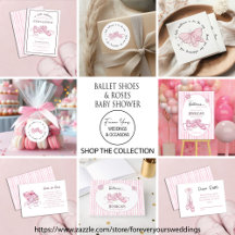 Ballet Shoes and Roses Baby Shower Collection