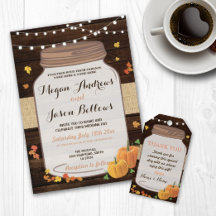 Pumpkin Jar Wood Fall Collection