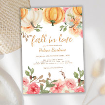Fall In Love Fall Autumn Bridal Shower