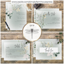 Boho Delicate Greenery Modern Wedding