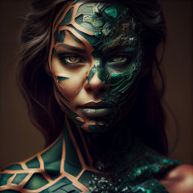 Jeux de carte Fille Verte