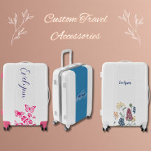Elegant Modern Monogram Travel Accessories