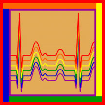 Rainbow EKG Sunray Collection