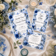 Enchanted Winter Blue Elegance Wedding