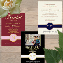 Luxe Monogram Wedding