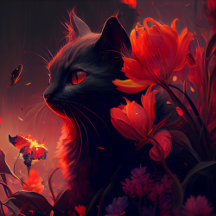 Cartes Postales feu Fleur