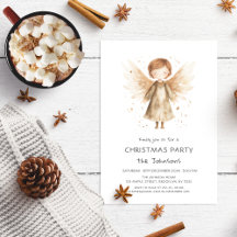 Cute Boho Beige Christmas Baby Angel