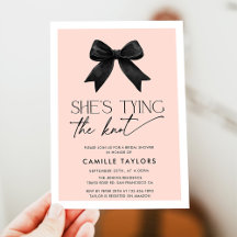 She's Tying The Knot Bow Bridal Shower 1