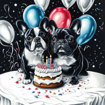 French Bulldog Birthday Celebration