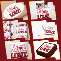 Mothers Day elegant & modern Mom floral typography