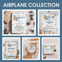 Vintage Airplane Birthday