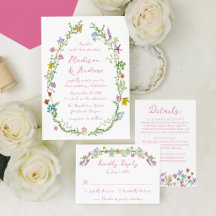 Whimsical Garden Wildflower Wedding