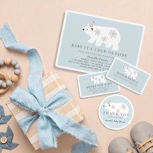 Polar Bear Baby It's Cold Outside Baby Shower
