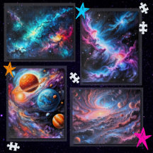 Colorful galaxy collection