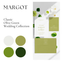 Margot • Classic Olive Green Wedding Collection