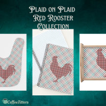 Plaid on Plaid Red Rooster