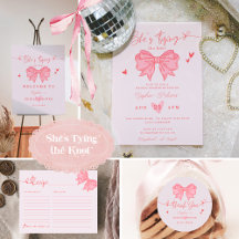 She's Tying the Knot Pink Bow